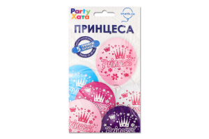 Кулька латексна Принцеса 5шт 1111-5777 Паті Хата