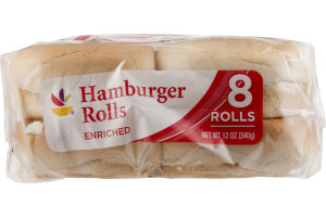 Ahold Hamburger Rolls Enriched - 8 CT