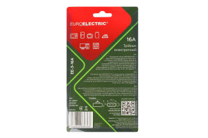 Тройник электрический 3500W AC 250V №EE-3-16A Euroelectric 1шт