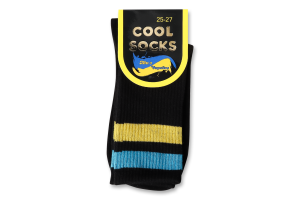 Носки мужские Cool Socks Полоска черный р.25-27