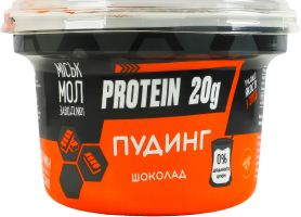 Пудинг нежирный протеиновый с сиропом Шоколад Protein 20g Міськмолзавод №1 ст 200г