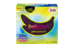 Dole Fruitocracy Squeezable Fruit Pouch Apple Banana - 4 CT