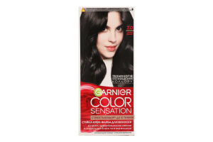 Крем-краска для волос Color Sensation Черный бриллиант №2.0 Garnier