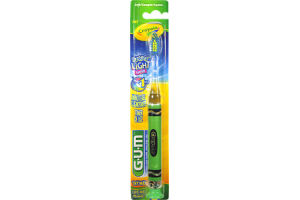 GUM Crayola Flashing Light Soft Toothbrush