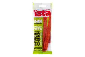 Снеки м'ясні з індичкою Indi Meat stripes Їsta с/к м/у 60г