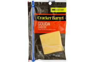 Cracker Barrel Gouda Cheese Slices - 12 CT