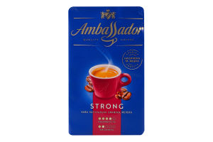 Кава натуральна смажена мелена Strong Ambassador м/у 450г