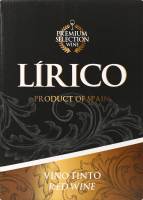 Вино Тінто червоне сухе 12,5% 3л т/п Ліріко