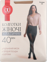 Колготи жіночі бежеві 40ден р.2 ТМ "1"