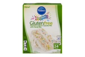 Pillsbury Funfetti Gluten Free Premium Cake & Cupcake Mix with Candy Bits