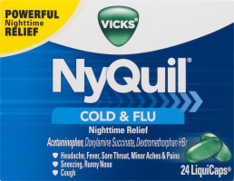 Vicks NyQuil Cold & Flu Nighttime Relief LiquiCaps - 24 CT