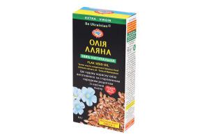 Олія лляна нерафінована Extra Virgin Golden Kings of Ukraine к/у 0.1л