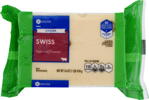 SE Grocers Chunk Swiss Natural Cheese