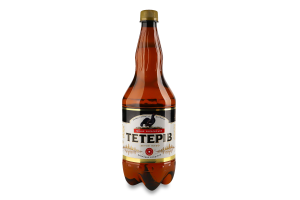 Пиво 1.2л 7% светлое фильтрованное пастеризованное крепкое Тетерів п/бут