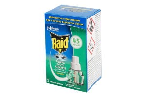 Жидкость для электрофумигатора против комаров 45 ночей Эвкалипт Raid 27мл