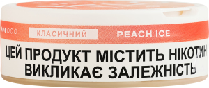 Подушечки никотиносодержащие бестабачные с подсластителями Velo Класический Peach ice 20х0.7г
