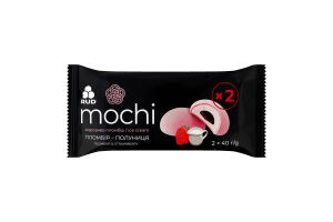Морозиво Пломбір-полуниця Mochi Rud м/у 2х40г