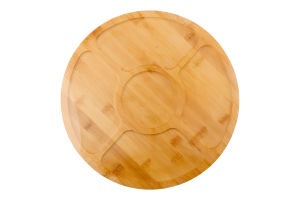 Менажниця бамбук 4секції кругла 32см