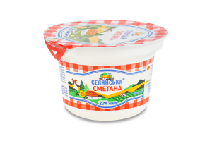 Сметана 20% Селянська ст 180г