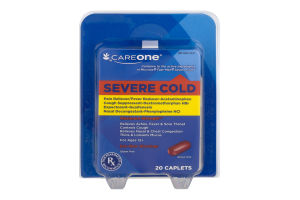 CareOne Severe Cold Caplets - 20 CT