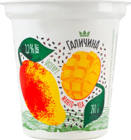 Йогурт 2.2% десертный с наполнителем Манго-чиа Галичина ст 260г