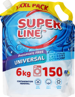 Гель для прання для кольорових та білих тканин Універсальний Super Line 6кг