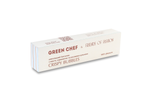 Батончик шоколадный с кешью, карамелью и рисовыми шариками с подсластителями Crispy bubbles Green Chef к/у 45г