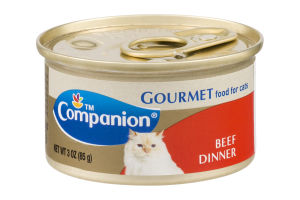 Companion Gourmet Food for Cats Beef Dinner 3 OZ