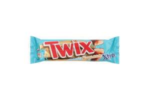 Печиво пісочне покрите молочним шоколадом Солона карамель Xtra Twix м/у 2х37.5г