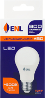 Лампа светодиодная 10W 800lm E27 4100К A60 №А60Е2710ENLN ENL 1шт