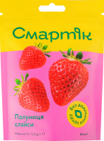Клубника сублимированная кусочки Смартік д/п 12.5г