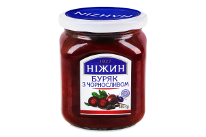 Салат пастеризований Буряк з чорносливом Ніжин с/б 460г