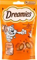 Корм сухий для дорослих котів та кошенят старше 8 тижнів З куркою Dreamies д/п 60г