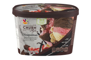 Ahold Churn Style Neapolitan Light Ice Cream