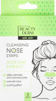 Смужки для носу очищаючі з екстрактом алое вера Beautyderm 3шт
