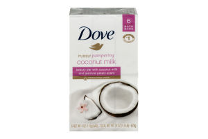 Dove Purely Pampering Coconut Milk Bath Bars - 6 CT