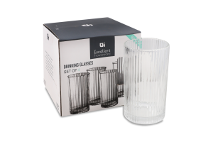 Набір склянок для напоїв скло 400мл №YE5000700 Excellent Houseware 4шт