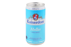 Пиво 0.25л 4.9% светлое фильтрованное пастеризованное Helles Kaiserdom ж/б