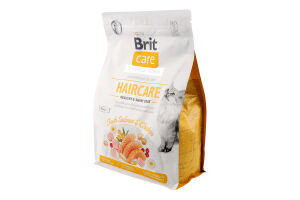 Корм сухий для котів Fresh Salmon&Chicken Haircare Care Brit м/у 2кг