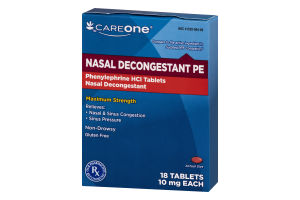 CareOne Nasal Decongestant PE - 18 CT