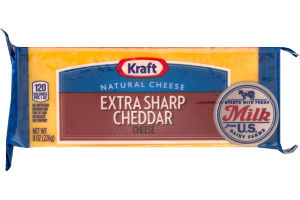Kraft Natural Cheese Extra Sharp Cheddar