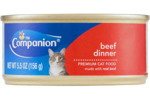 Companion Premium Cat Food Beef Dinner 5.5 OZ
