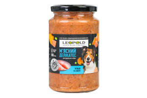 Корм д/собак М'ясний делікатес Преміум беззерновий з птицею та овочами 400г твіст/б Леопольд