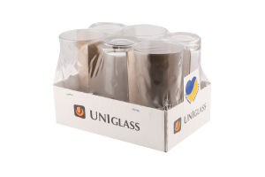 Набор стаканов 245мл №51057:8.107-245 Prisma Uniglass 6шт