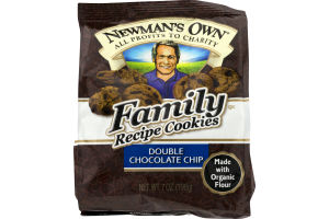 Newman's Own Family Recipe Cookies Double Chocolate Chip