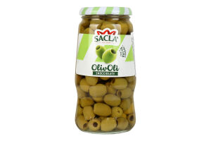 Оливки Sacla зелені без кісточки