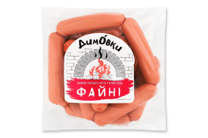 Сосиски из мяса птицы Хорошие Димовки 1с кг