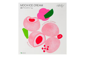 Морозиво Лічі-малина-троянда Mochi Honey к/у 160г