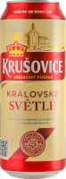 Пиво 500мл 4.2% светлое фильтрованное пастеризованное Kralovske Svetle Krusovice ж/б