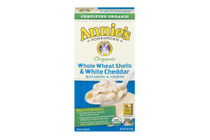Annie's Homegrown Organic Macaroni & Cheese Whole Wheat Shells & White Cheddar
